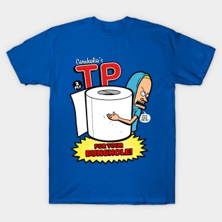 Bunghole Funny 90's Cartoon Quote Toilet Paper Humor T-Shirt